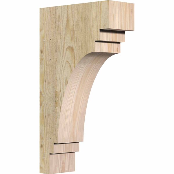 Ekena Millwork Pescadero Rough Sawn Corbel, Douglas Fir, 4"W x 10"D x 18"H COR04X10X18PEC00RDF - main